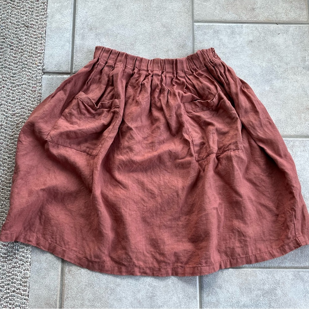 Not Perfect Linen - BARI- Short Linen Skirt